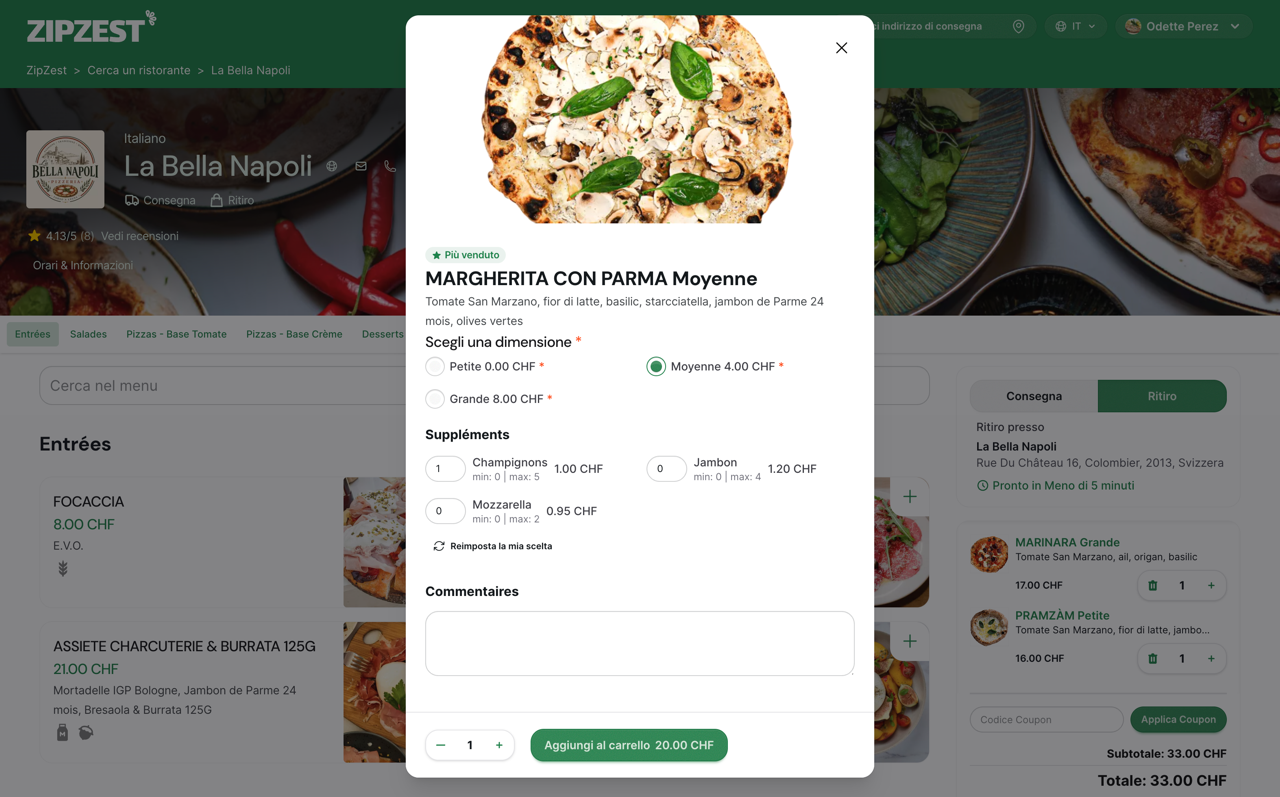 Personalizzazione dei Piatti