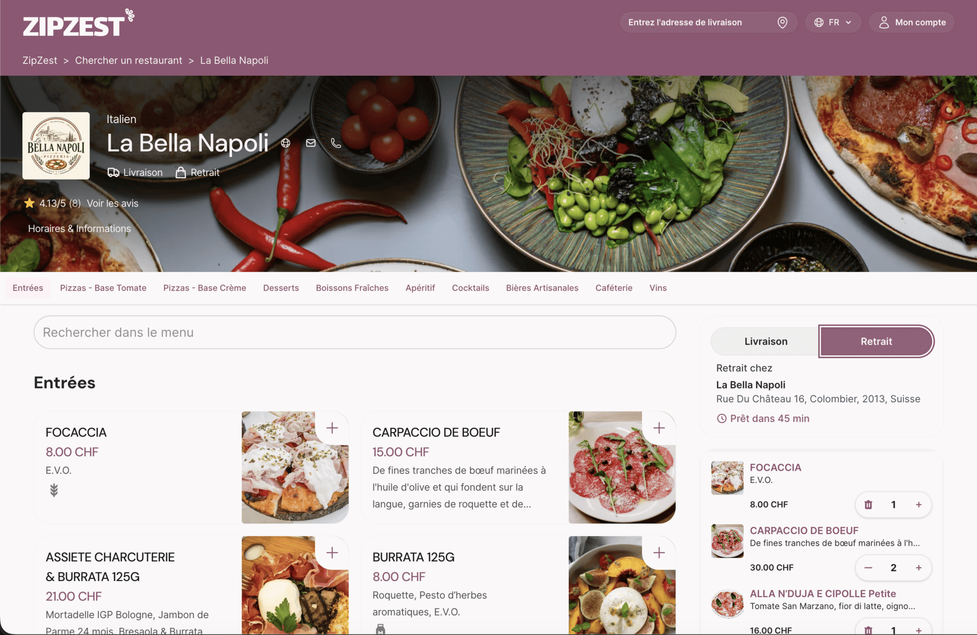 Votre restaurant, vos couleurs: personnalisez l'apparence de votre shop en ligne